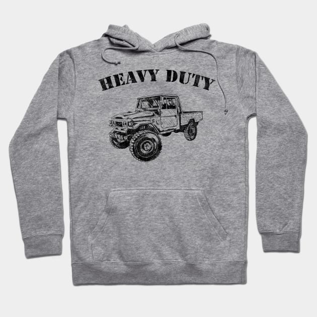 DISTRESSED JEEP T SHIRT Hoodie by WYB 